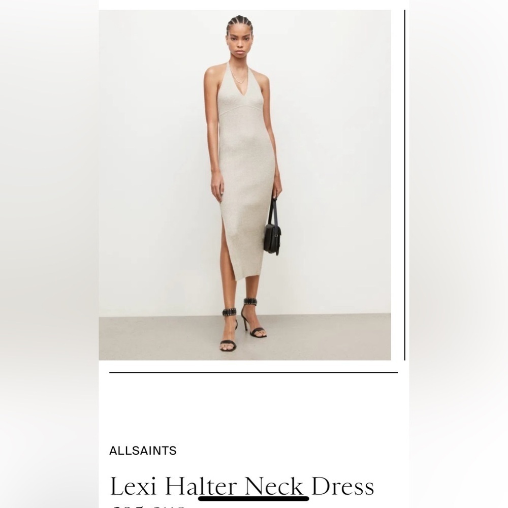 All Saints halter neck dress🔥